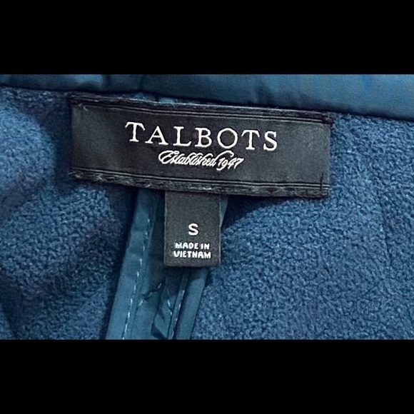Talbots Fleece Lined Dark Green Quilted Vest Small - Picture 7 of 7
